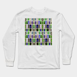 Bunny Rabbit Repeating Pattern Long Sleeve T-Shirt